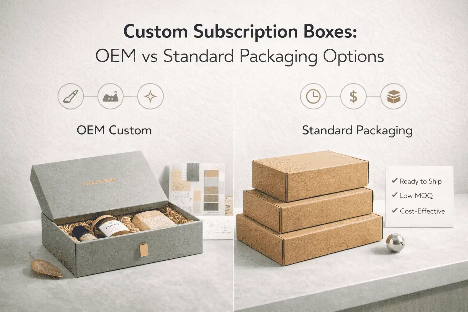Custom Subscription Boxes: OEM vs Standard Packaging Options